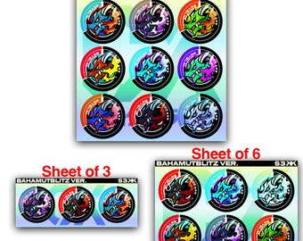 Beyblade X: CUSTOM CX Recolor Set Stickers