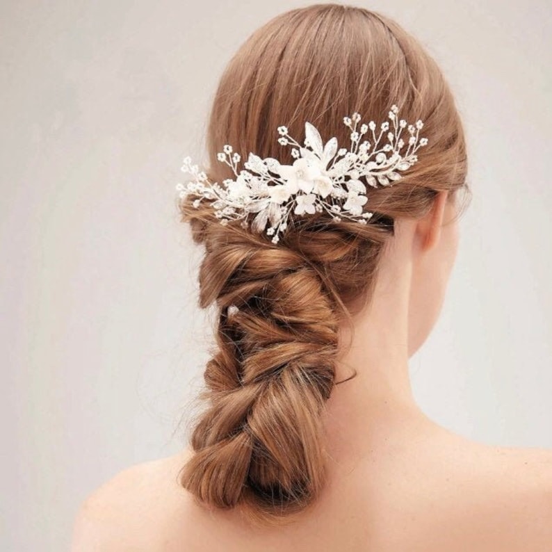 Wedding Hair Piece Bridal VINE Hair Accessory FLORAL Hair Comb Etsy
