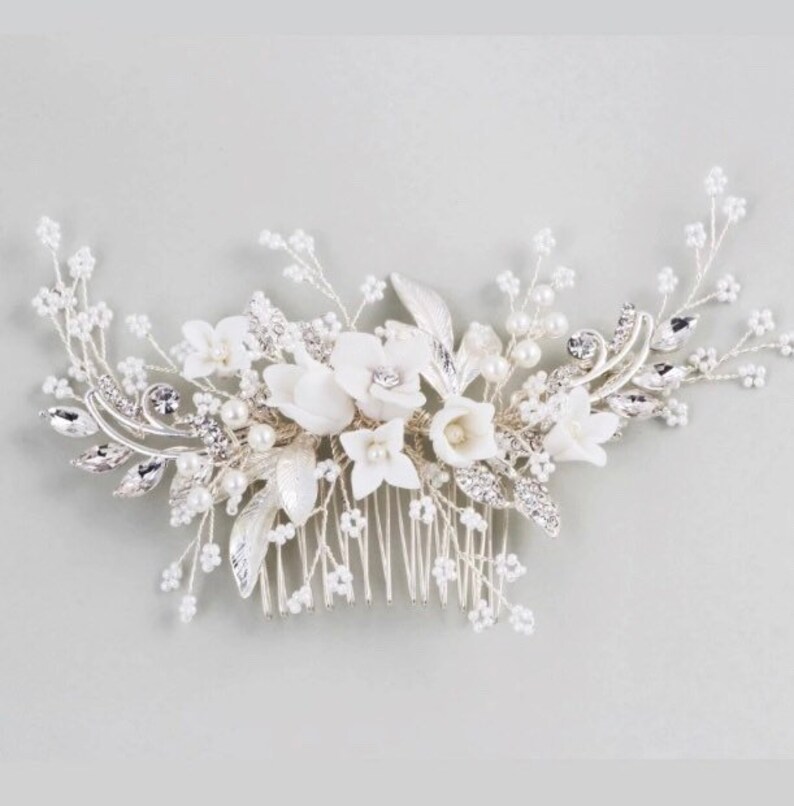 Wedding Hair Piece Bridal VINE Hair Accessory FLORAL Hair Comb Etsy