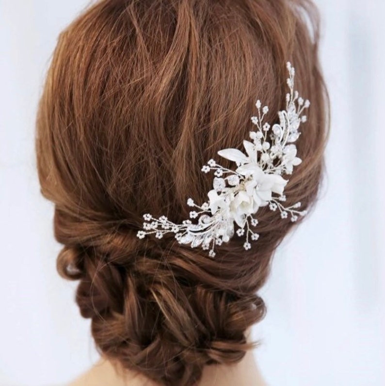 Wedding Hair Piece Bridal VINE Hair Accessory FLORAL Hair Comb Etsy