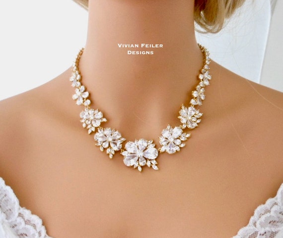 Floral bridal jewelry sets deals