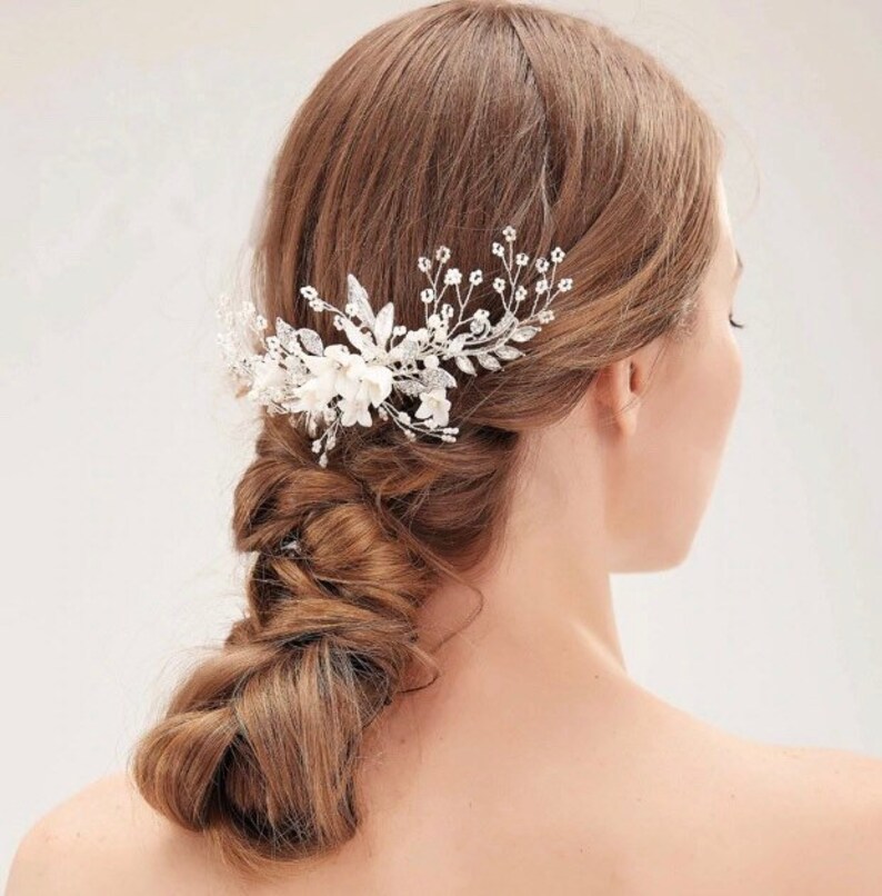 Wedding Hair Piece Bridal VINE Hair Accessory FLORAL Hair Comb Etsy