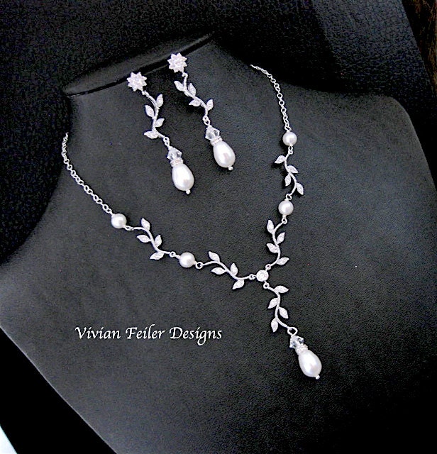 BRIDAL Jewelry SET VINE Wedding 