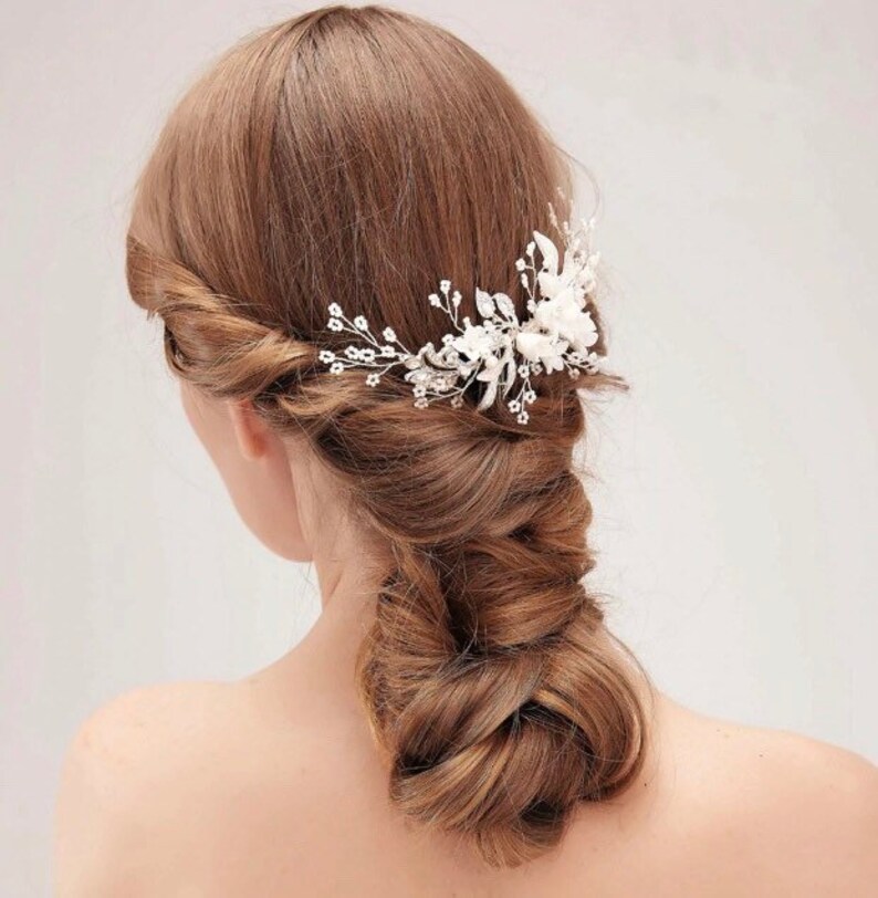 Wedding Hair Piece Bridal VINE Hair Accessory FLORAL Hair Comb Etsy