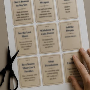 Card of War – 45 Printable Power Cards | Self-mastery Deck | Digital ...