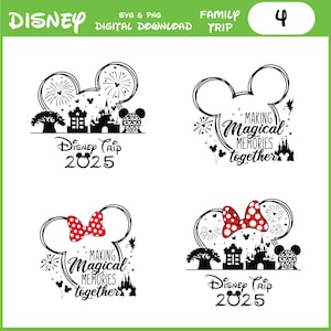 Family Trip 2025 PNG SVG: Magical Kingdom Vacation Design (Digital Download