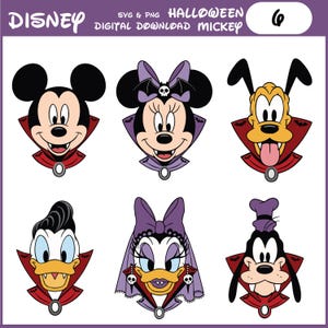 Halloween Mickey and Friends SVG Bundle: Spooky Trick or Treat Designs (Digital Download