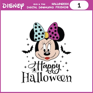 Halloween Minnie Mouse SVG Bundle: Vampire, Trick or Treat (Digital Download