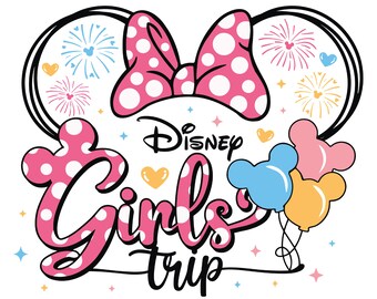 Disney Girls Trip SVG, Minnie Mouse Girls Trip Shirt, Disney Vacation SVG, Friends Trip Cut File, Disney Family Vacation PNG