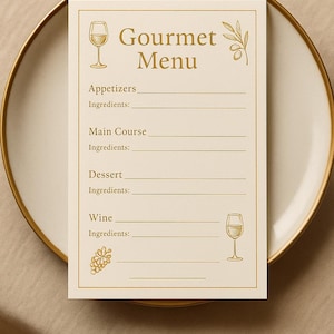 editierbares Menü pdf, druckbare Abendkarte, mediterrane Menükarte, Menüvorlage, printable, personalisiertes Menü, Sofort-Download-Menü, Event