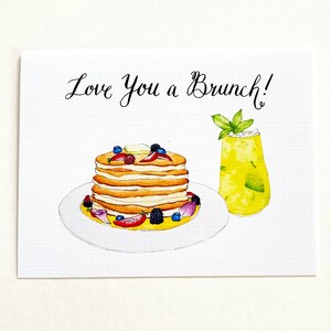 Ti amo un biglietto d'auguri per il brunch