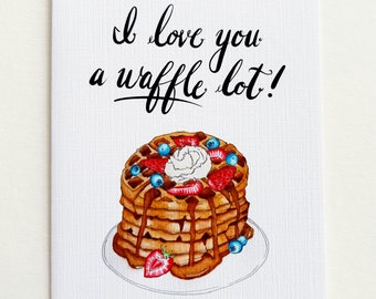 Carte de voeux gaufre