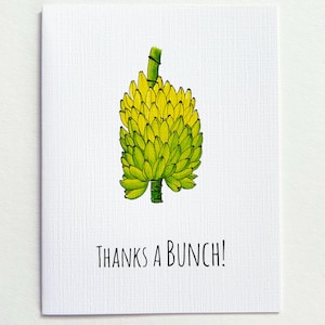 Thanks a Bunch! - Bananen-Grußkarte