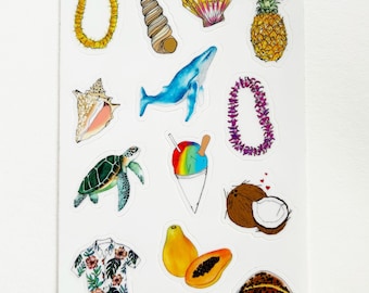 Island Vinyl Sticker Sheet