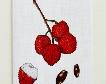 Lychee Greeting Card