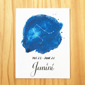 Gemini Zodiac wenskaart