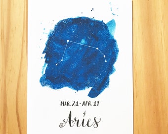 Aries Zodiac Greeting Card