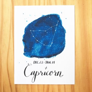 Steenbok Zodiac wenskaart