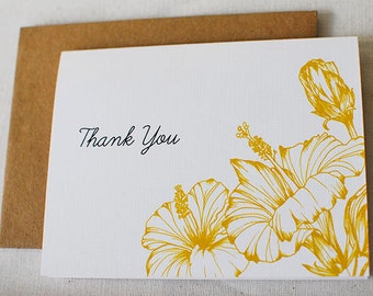 Hibiscus- Thank You Card