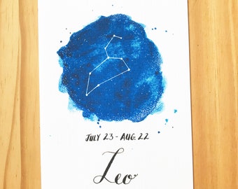 Leo Zodiac Greeting Card