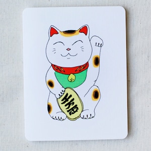 Maneki Neko (Lucky Cat) - gut Glück Karte