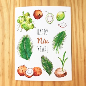 Carte d'année heureux de Niu