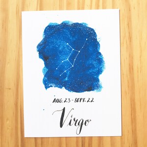 Maagd Zodiac wenskaart