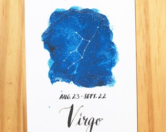 Virgo Zodiac Greeting Card