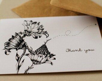 Flowers- Thank you set of 6