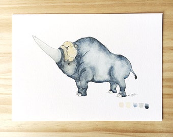 Fantastic Beasts Erumpent 5x7 Art Print