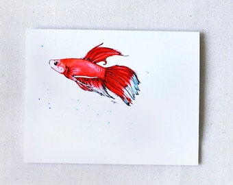 Betta No.05- Blank Card