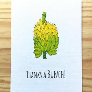 Thanks a Bunch!- Banana Greeting Card