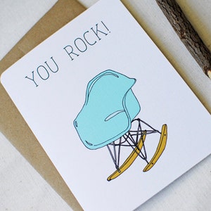 You Rock!- Carte vierge Eames Rocking Chair