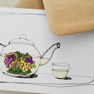 Flowering Tea- Blank Card