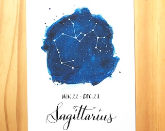 Sagittarius Zodiac Greeting Card