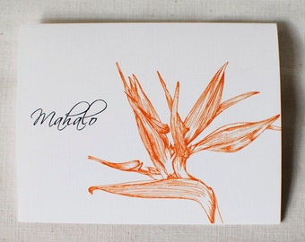 Bird of Paradise- Thank You Card