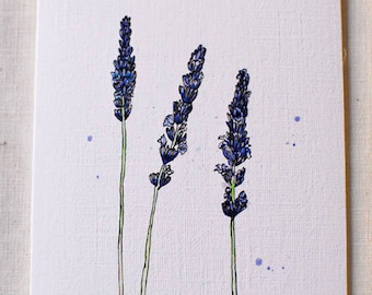 Lavender- Blank Card