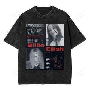 ビリーアイリッシュ 2019ツアー Tシャツ Billie Eilish ビリーアイリッシュ 音楽 ミュージック 黒 ブラック