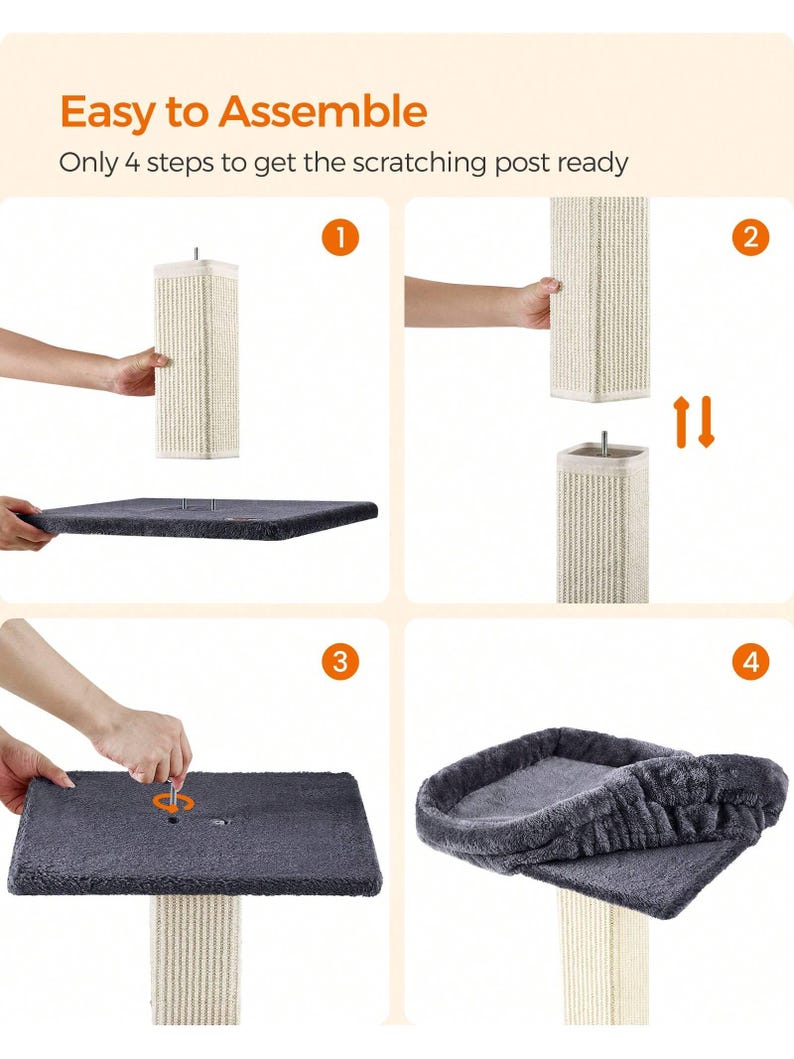 Photo inspiration: Gallery Detail: Sisal Cat Scratching Post With Plush Perch Modern Cat Tree