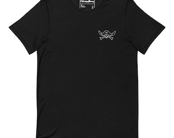 Embroidered Pirate T-Shirt - Unisex Cotton Tee - CapitanBloke