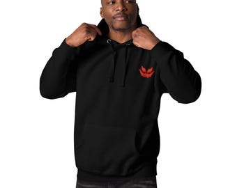 Evil Pumpkin Embroidered Unisex Hoodie | CapitanBloke Streetwear with Pouch Pocket and Warm Hood | Soft Cotton Blend