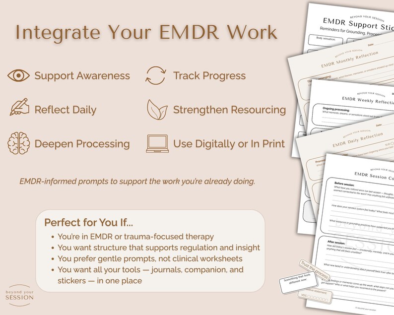 EMDR Essentials Toolkit | Trauma Integration Therapy Journal, Session ...