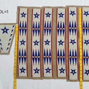 Powwow Handmade American Sioux Bead work for War Shirts / Pants / Leggings