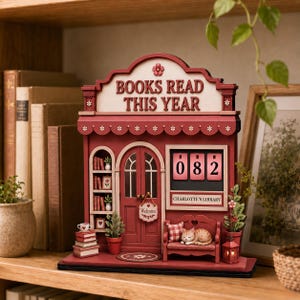 custom library decor sign personalized wooden reading tracker books read this year counter nautical lighthouse book lover gift coastal beach house reading room decor cozy book nook sign yearly book goal tracker classroom library display book club decor ocean reader decoration seaside bookshelf decor