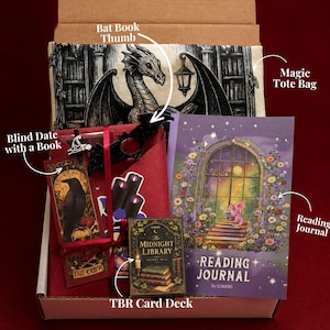 Spooky Adult Reading Box Blind Date Book Set Spooky Reader Gifts Dark Academia Summerween Book Tok Box Blind Book Date Halloween Book Gifts