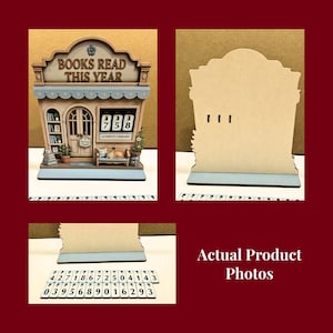 personalized book counter sign cozy bookshop reading tracker wooden library decor books read this year display custom cat book lover gift pastel cottagecore decor for girl reader teen girl bookworm daughter student cozy home library decor reading nook wall decor cute bookish decoration yearly reading challenge sign pastel bedroom library decor