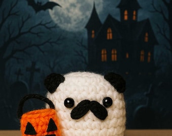 spooky ghost pug-halloween-cute pug plushies-