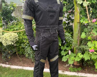 Mandalorian Star Wars Custom Black Flight Suit | Din Djarin Cosplay Bounty Hunter | 3 Pcs| Costume