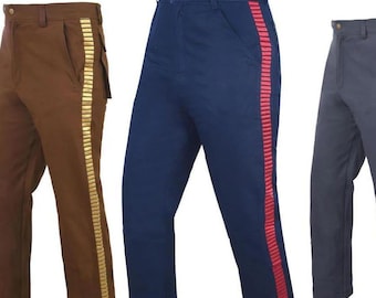 Star Wars Inspired Striped Cosplay Pants | Han Solo & Luke Skywalker Themed Costume Bottoms.