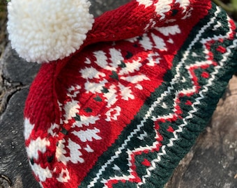 Knitting Pattern/Fair Isle Knit Beanie Pattern/Colorful Winter Hat (Digital Download)